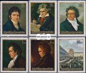 *Známky Rwanda 1971 Ludwig van Beethoven, razítkovaná séria - Kliknutím na obrázok zatvorte -